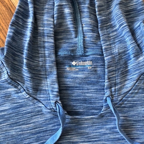 Columbia blue cotton active hoodie top - Picture 2 of 4